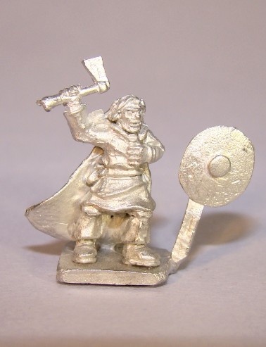 Human Adventurer with Axe and Shield