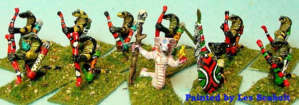 Armies of Arcana Painted Snakemen Kaa Archers